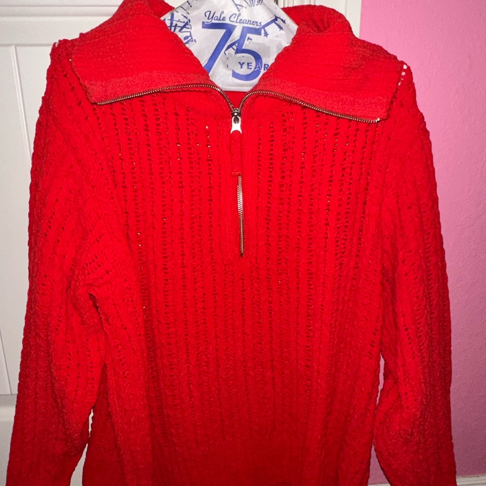 aerie half zip sweater